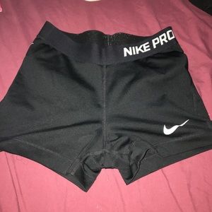 Black nike pro shorts